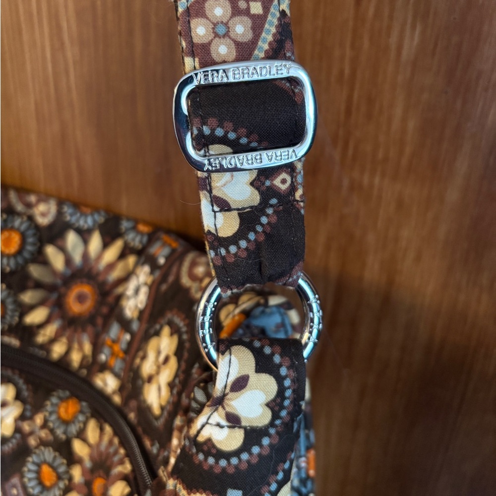 EUC Vera Bradley Canyon Print Purse | Brown Adjustable Crossbody Shoulder Bag - Picture 15 of 16